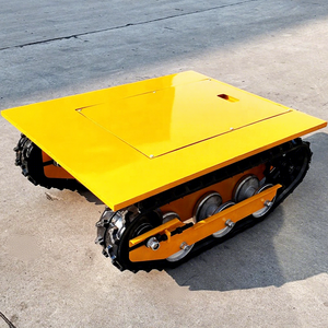 Transporteur à plateau compact agricole chinois de 500 kg télécommandé à chenilles en caoutchouc avec démarrage électrique - Product Image 1