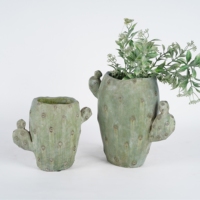 Kit de pot de fleurs en ciment décoratif minimaliste écologique pour l'intérieur et l'extérieur, fabriqué directement par l'usine Lianda, pour les plantes succulentes et les cactus