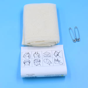 ضمادة مثلثة من القماش الخام، درجة طبية، قطن غير مصبوغ للإسعافات الأولية - Product Image 3