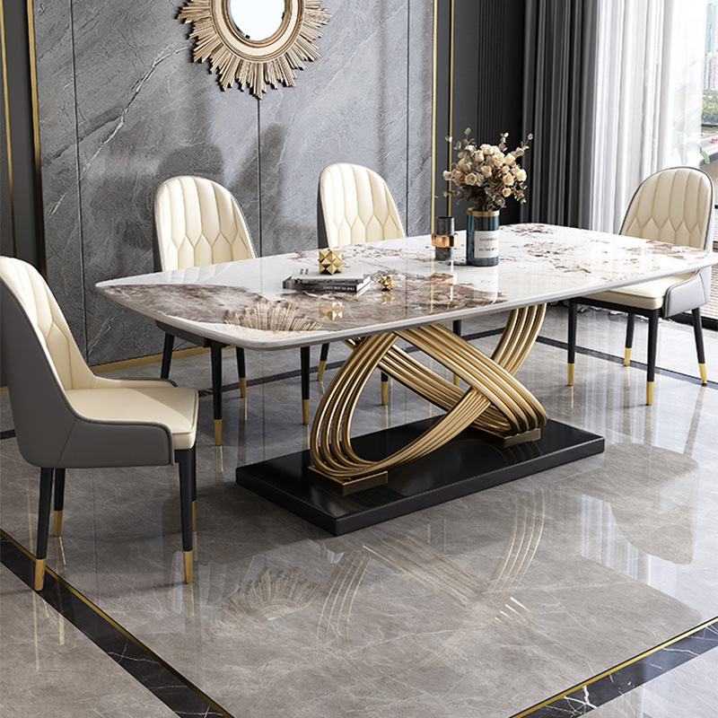 Minimalist Modern Rectangular Dining Table Chair