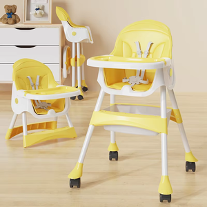 เก้าอี้ทานอาหารเด็กในบ้าน, เก้าอี้ทานอาหารแบบพับได้, เก้าอี้ทานอาหารอเนกประสงค์สำหรับเด็กอายุ 0-6 ปี, เก้าอี้ทานอาหารที่ใช้ในช่วงรับประทานอาหาร - Product Image 2