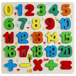 Puzzle di alfabeto in legno, giocattolo personalizzato Montessori gioco di Puzzle in legno per bambini di alta qualità //