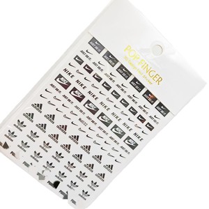 Autocollants pour ongles <span class=keywords><strong>NIK</strong></span> ADI, sport, basket-ball, tendance, mode, 3D, adhésifs, couleur unie, simples - Product Image 5
