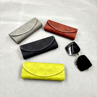Étui à lunettes carré classique effet tissu pour lunettes de vue, résistant à la pression, rangement optique, impression de logo personnalisée