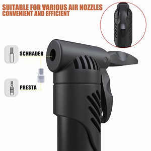 Pompe à vélo miniature haute pression BAIMEI PP 80-130 PSI Gonfleur de pneus portable pour vélos de montagne et de route - Product Image 4
