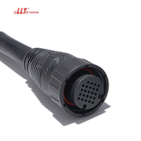 LLT 24 Multipin Petit Ampère 5A signal IP67 Connecteur de câble gradateur étanche M25