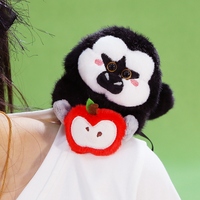 Peluches mignonnes à poser sur l'épaule, petit singe, petit panda, peluches à poser sur l'épaule, décoration vestimentaire