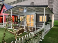 Maison préfabriquée de luxe en acier, moderne, écologique, étanche, modulaire, portable, villa, hôtel, maison mobile