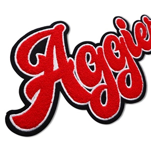 Custom Manufacturer Bag Accessory and Luggage Tag Style Chenille Patch Embroidered Patch - Product Image 1