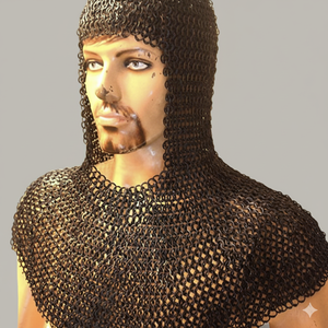 Mailles de chaîne rivetées plates avec rondelle en acier doux de calibre 16, taille de l'anneau 10 mm, finition noire antique, prix en gros - Product Image 3