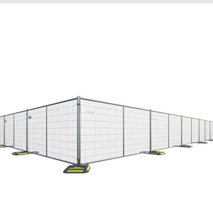 Clôture temporaire australienne amovible de chantier de construction de style Heras Clôture de sécurité à faisceau laser en acier métallique - Product Image 1
