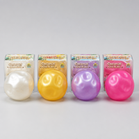 Balle anti-stress en satin perlé à l'huile de coco, jouet sensoriel souple, boîte de 12 pièces, 8 x 6 cm, pour enfants