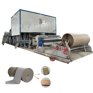 automatic kraft roll paper recycling machinery 50tpd kraft paper rolling manufacturing plant machine production line