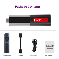 El Mejor TV Stick TV98 ATV 8K Fire TV Stick para Entretenimiento en el Hogar Allwinner H618 2GB RAM 16GB ROM WIFI 2.4G/5G BT5.0