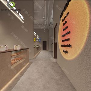 Mostrador de helados de decoración de pastelería moderna Mostrador de exhibición de chocolate Mostrador de panadería - Product Image 4