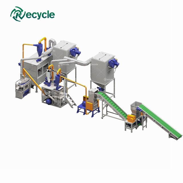 PCB Motherboard Recycling Machine Electronic Waste Crushing Sorting Metal Recovery System
