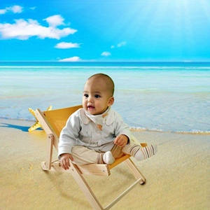 كرسي للشاطئ، كرسي قابل للطي للاستوديو لالتقاط الصور، كرسي خلفية للشاطئ لحديثي الولادة، إكسسوارات التصوير الفوتوغرافي للأطفال - Product Image 1
