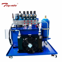 Station de stockage d'énergie mobile avec vanne de maintien et de surpression pour unité de forage hydraulique