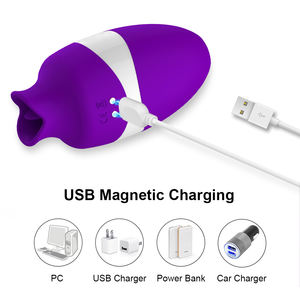 ALWUP 2 en 1 Jouets sexuels puissants pour femmes, stimulation de la langue, de la succion, de la vibration, du vagin, du mamelon, du clitoris - Product Image 4