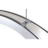 Canal d'extrusion monté suspendu de profil en aluminium de forme ronde de LED pour la taille de décoration d'intérieur dans 60*50mm