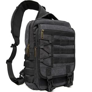 Meilleur créateur de mode hommes <span class=keywords><strong>edc</strong></span> avant bandoulière cordura poitrine sac à bandoulière pour hommes moto avec sangle - Product Image 1
