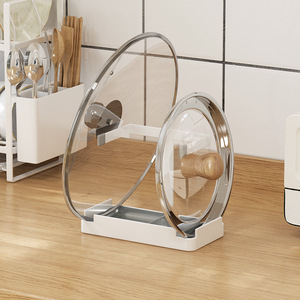 Dụng Cụ Sắp Xếp Đồ Dùng Nhà Bếp Bằng Sắt Giá Đỡ Giá Đỡ Có Nắp Đậy Nồi Thìa Súp Chảo - Product Image 4