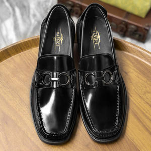 Chaussures habillées classiques pour hommes, idéales pour mariage et soirée, à bout pointu, à lacets, en cuir véritable, antidérapantes, respirantes, pour le bureau et les occasions formelles - Product Image 5