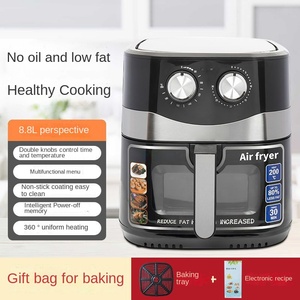 Freidora de aire de potencia Digital de alta capacidad, cesta Mecánica Eléctrica antiadherente con Control inteligente para una cocina doméstica saludable y baja en grasa - Product Image 6