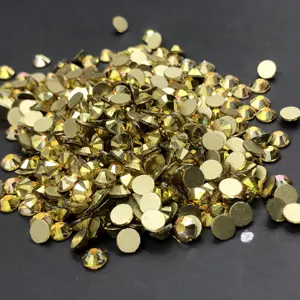 Rhinestones CY Multicolor Wholesale Nail Flatback Stone Glass Flat Back Non Hot Fix Crystal AB Rhinestones In Bulk