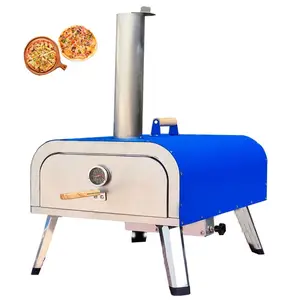 Beste Verkoopprijs Aangepaste Verpakking Moderne Beste Pizza Oven Gas Met Rotatie Steen Houtvuur Pizza Oven