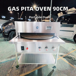 Commercial Bakery <b>Equipment</b> Stainless Steel 90cm Plate Infrared Furnace Natural Gas PITA Oven for Tortilla Naan Bread - Product Image 2