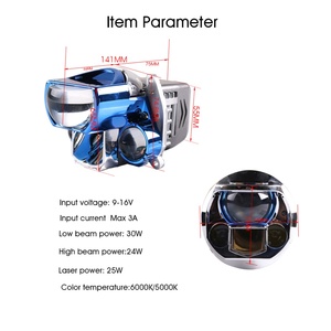 Best Headlights Manufacturer Sanvi Spot Sales 3 Inch 12V 95W LK3 Auto Lighting Systems Laser Projector Headlights - Product Image 2