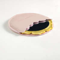Vente en gros d'usine Mini sac rond en cuir portable de luxe rétro culturel avec miroir