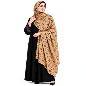 Sunburst Medallion Screen Print Viscose Shawl for Women Soft Lightweight Breathable All Seasons Daily Wear OEM Custom - Product Image 2