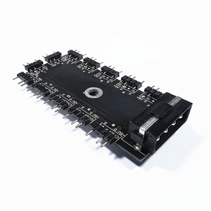 <span class=keywords><strong>Hub</strong></span> ARGB 12 ports avec contrôle centralisé de synchronisation de carte mère pour bandes LED 5V 3 broches et ventilateurs PWM via une alimentation <span class=keywords><strong>Molex</strong></span> 4 broches - Product Image 6