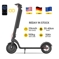 Patinete Eléctrico Kixin Original X8 para Adultos, 350W, 45KM de Autonomía, 32KMH de Velocidad, Batería Extraíble de 36V 10Ah, Almacén en EE. UU./UE