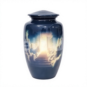 Urna de cremación Heaven Stairway para funeraria o urna de entierro para adultos para mujeres y hombres Urna para cenizas humanas con bolsa gratis - Product Image 1
