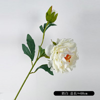 Dekorasi pernikahan buatan tangan, gaya Eropa Super besar buatan tangan pernikahan Peony bunga sutra warna ganda cahaya mewah dekoratif Hari Ibu buatan