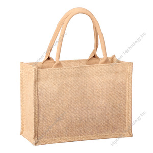 Wholesale Tote <b>Bags</b> Custom Printed logo <b>Jute</b> Custom Reusable <b>Shopping</b> <b>Bags</b> with Logos - Product Image 1