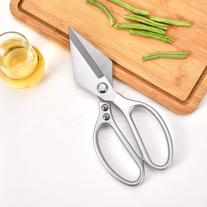Stainless Steel <b>Kitchen</b> <b>Shears</b> Heavy Duty Triangle Blade Multi Functional Food Scissors For Chicken Duck Fish Bone Cutting - Product Image 1
