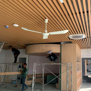 Matériaux de construction métalliques, finition bois, poutre en aluminium <span class=keywords><strong>extrudé</strong></span>, panneaux de faux <span class=keywords><strong>plafond</strong></span> à lamelles - Product Image 2