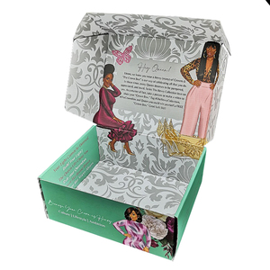 Boîtes d'expédition pour abonnement mensuel, en carton ondulé E-flute recyclé, avec logo personnalisé en relief et revêtement UV - Product Image 5