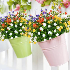 Fascio di Fiori Artificiali di Gypsophila Mista Densa, Personalizzabile Multicolore Viola Arancione Giallo Bianco, Fiori Piccoli - Product Image 3