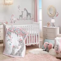 Peluche girafe grise avec couronne de fleurs roses, jouet en peluche girafe doux, jouet interactif pour chiens et chats