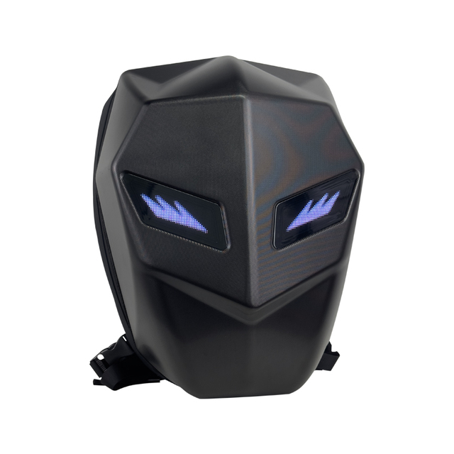 Latest Fashion Waterproof Motorcycle Hardshell Travel Bag LED Eye Backpack with Rider Helmet for Park Use