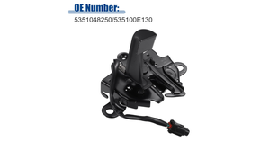 Nouveau Verrou de Capot de Voiture pour RX350 2016-2022 OE 5351048250/535100E130 - Lot de 1 Noir - Product Image 6