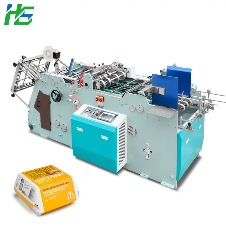 Máquina automática para hacer fiambreras de papel desechables Hongshuo, máquina formadora de bandejas de comida