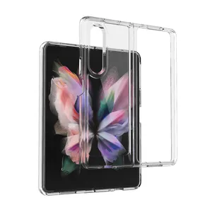 Funda transparente para Samsung Galaxy Z Fold 3 2 5 Phonecase PC TPU Funda transparente para Galaxy Z Flip 4 a prueba de golpes