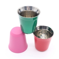 Gobelets à shot en acier inoxydable, verres à espresso, verres à boire incassables, shooters en métal