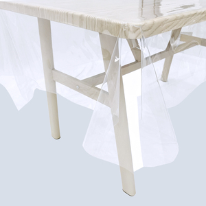 Super chiaro durevole spessore 0.5mm <span class=keywords><strong>trasparente</strong></span> <span class=keywords><strong>tovaglia</strong></span> in <span class=keywords><strong>PVC</strong></span> per mobili e vetro di protezione con gelo flessibile personalizzato - Product Image 5